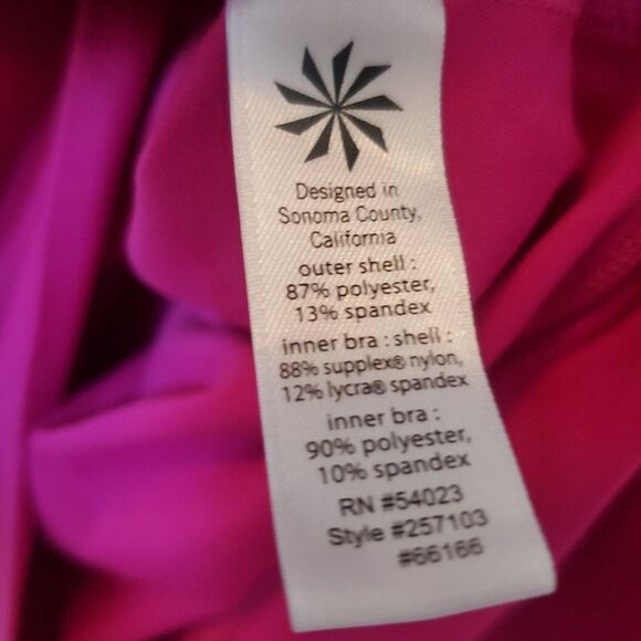 Athleta Tank Top Hidden Agenda Tank Top Berry Currant Size L Pink Brown - Picture 12 of 13